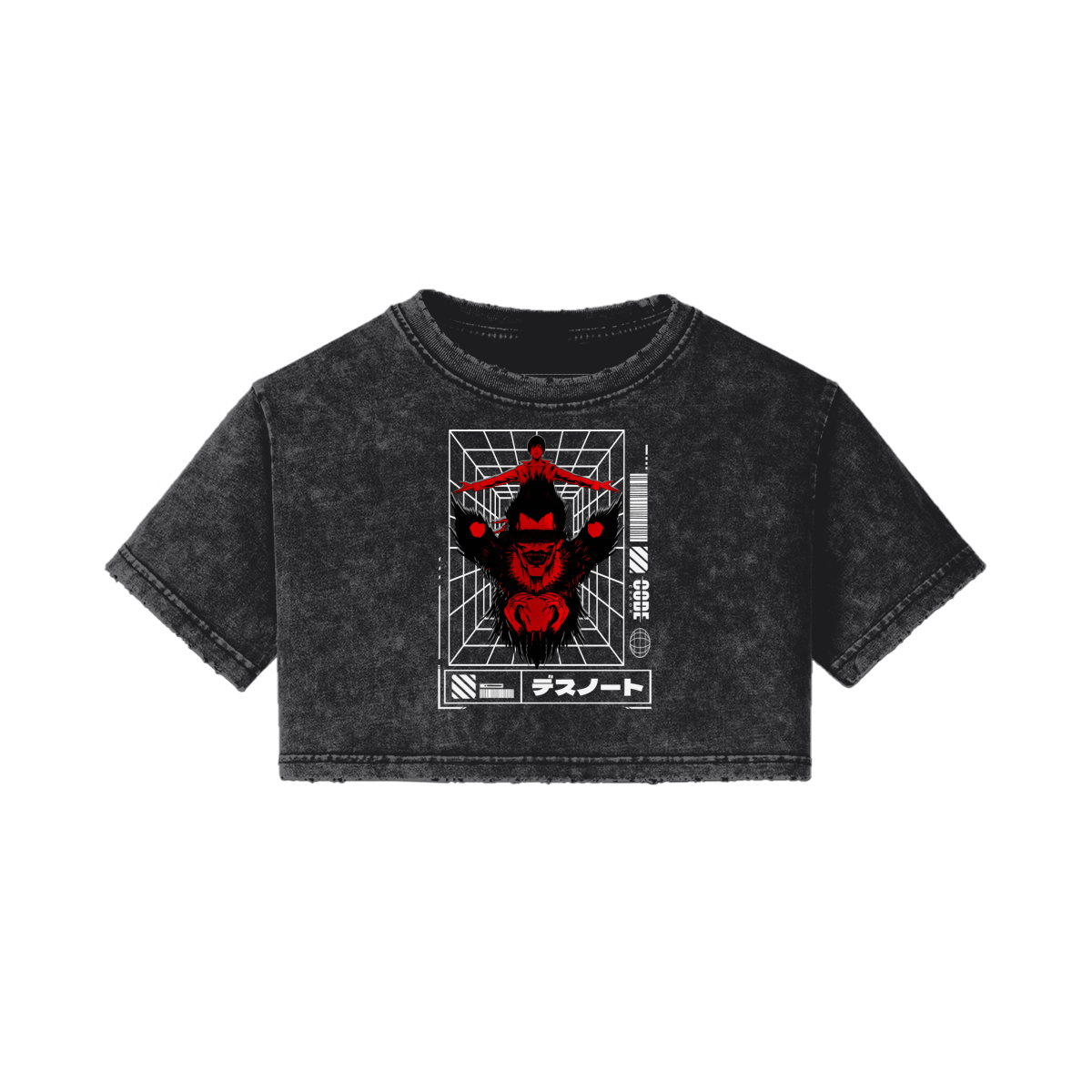 &quot;Cursed Book&quot; Crop Tee - nekoban