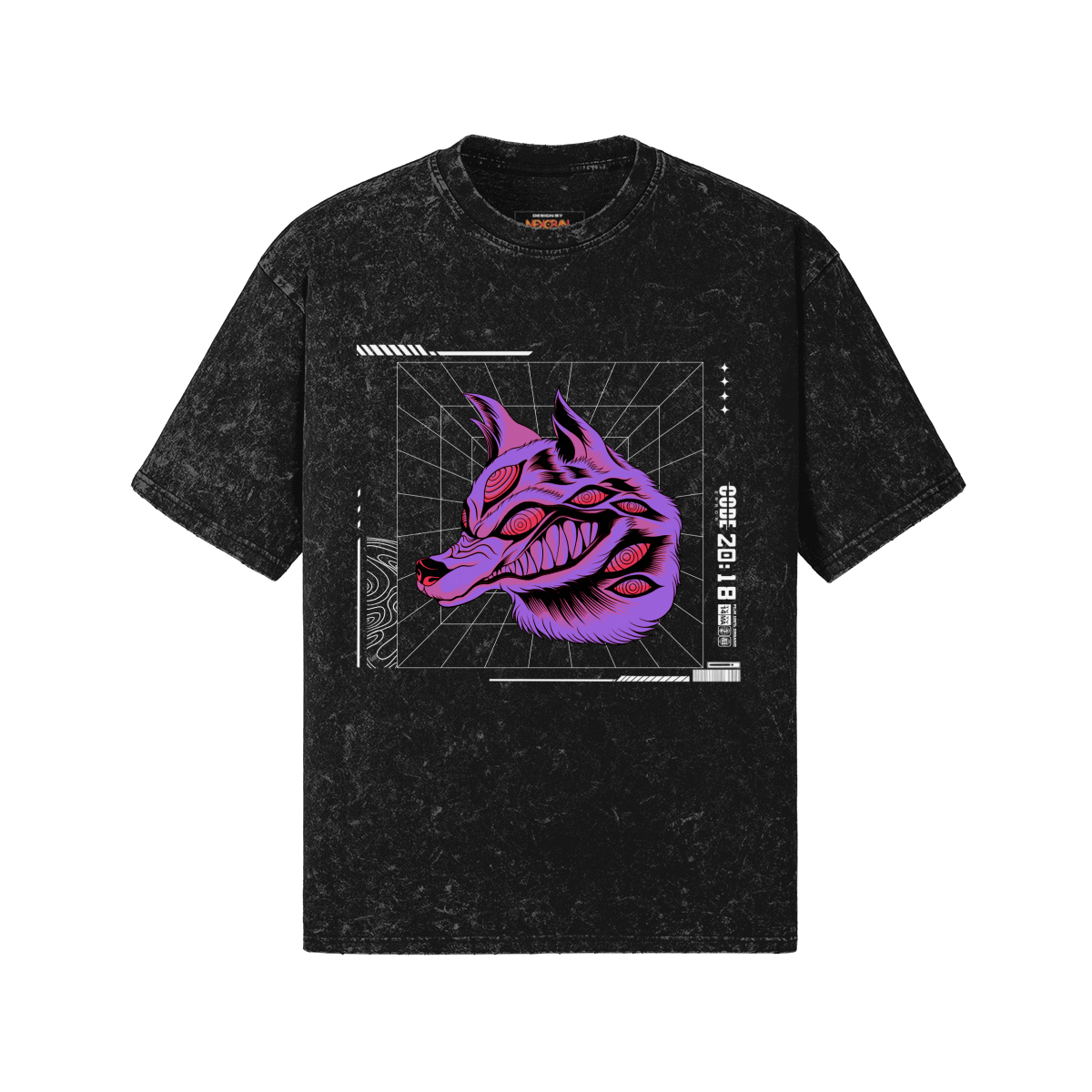 &quot;Fox Devil&quot; Unisex Oversized Tee - nekoban