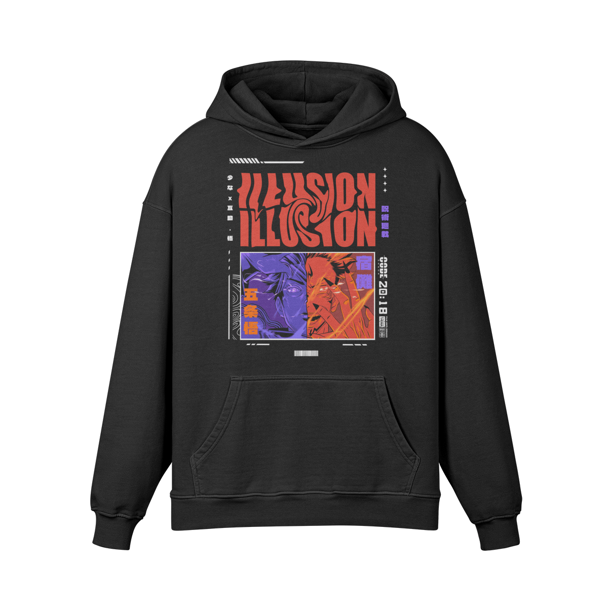 &quot;Illusion&quot; Unisex Oversized Hoodie - nekoban